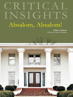 cover image of Critical Insights: Absalom, Absalom!